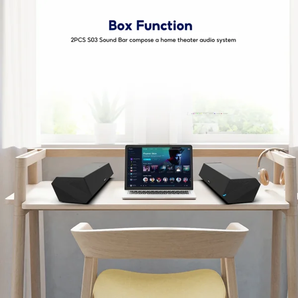 AIYIMA S03 Sound Bar For TV 100W Bluetooth 5.0 Soundbar Bass Home Sound Theater Stereo Subwoofer Surround Wireless Speakers - Image 6